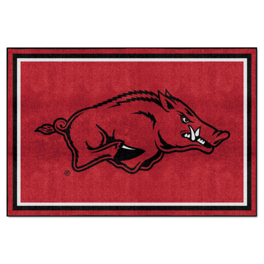 Arkansas Razorbacks 5ft. x 8 ft. Plush Area Rug - Arkansas