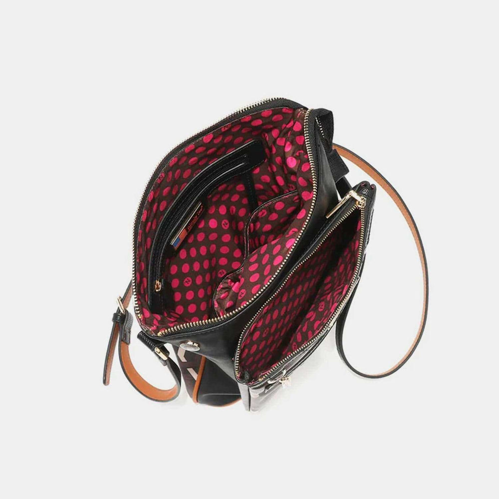 Nicole Lee USA Geometric Pattern Crossbody Bag - Trendsi - Flyclothing LLC
