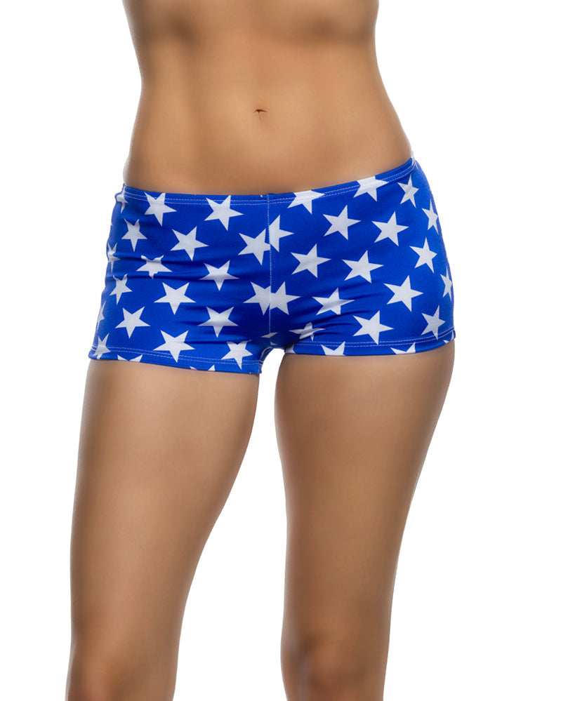 Roma Costume 1pc Low Rise Star-Spangled Shorts - Roma Costume - Flyclothing LLC