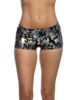 Roma Costume 1pc Low Rise Iridescent Camouflage Shorts - Roma Costume - Flyclothing LLC