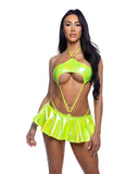 Roma Costume 6640 Metallic Iridescent Pleated Skirt - Roma Costume - Flyclothing LLC