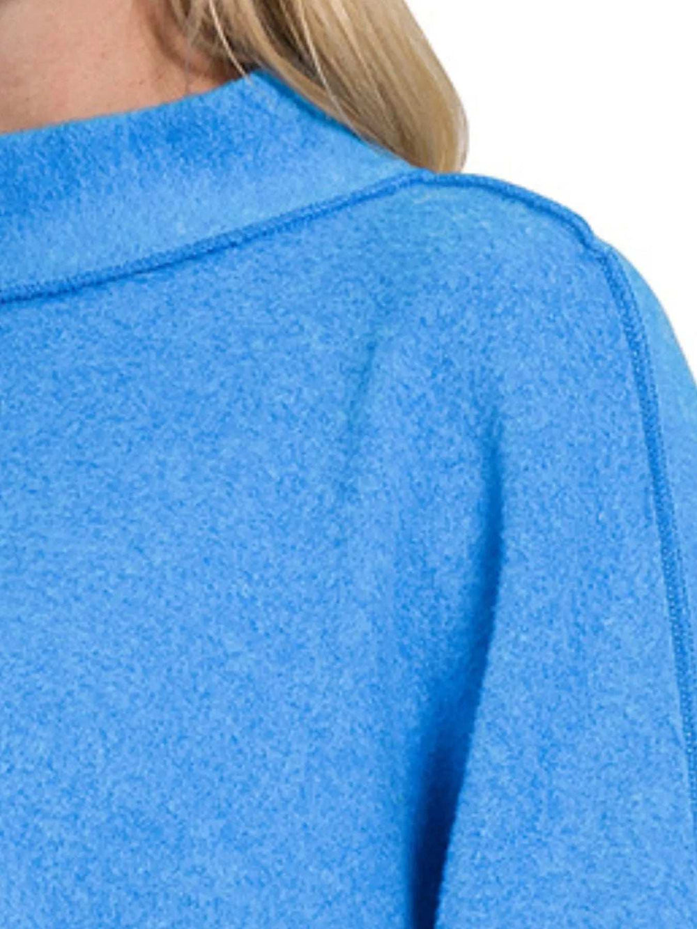 Zenana Brushed Melange Hacci Cropped Sweater - Trendsi - Flyclothing LLC