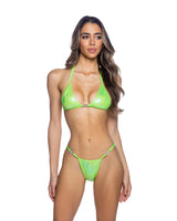 Roma Costume 2PC Shimmer Bikini Set with Heart Hardware - Roma Costume - Flyclothing LLC