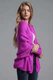 Open Front Batwing Sleeve Cardigan - Trendsi - Flyclothing LLC
