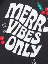 Children's Merry Vibes Only Christmas Pajama Set - Trendsi - Flyclothing LLC