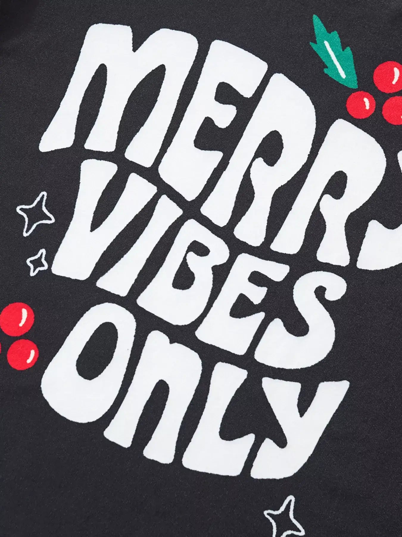 Children's Merry Vibes Only Christmas Pajama Set - Trendsi - Flyclothing LLC