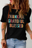 Letter Graphic Round Neck Short Sleeve T-Shirt - Trendsi - Flyclothing LLC