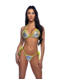 Roma Costume 6654 2PC Metallic Foil Bikini Set