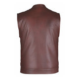 Custer - Unik Mens Motorcycle Biker Leather Club Vest - Unik Just for Bikers