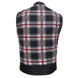 Badlands - Men's Club Style Leather Motorcycle Vest - Unik Just for Bikers - Flyclothing LLC