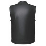 Freedom - Men's USA Flag Liner Leather Motorcycle Vest - Unik Just for Bikers - Flyclothing LLC