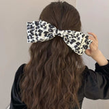 2 Piece Leopard Bow Hair Clip - Trendsi - Flyclothing LLC