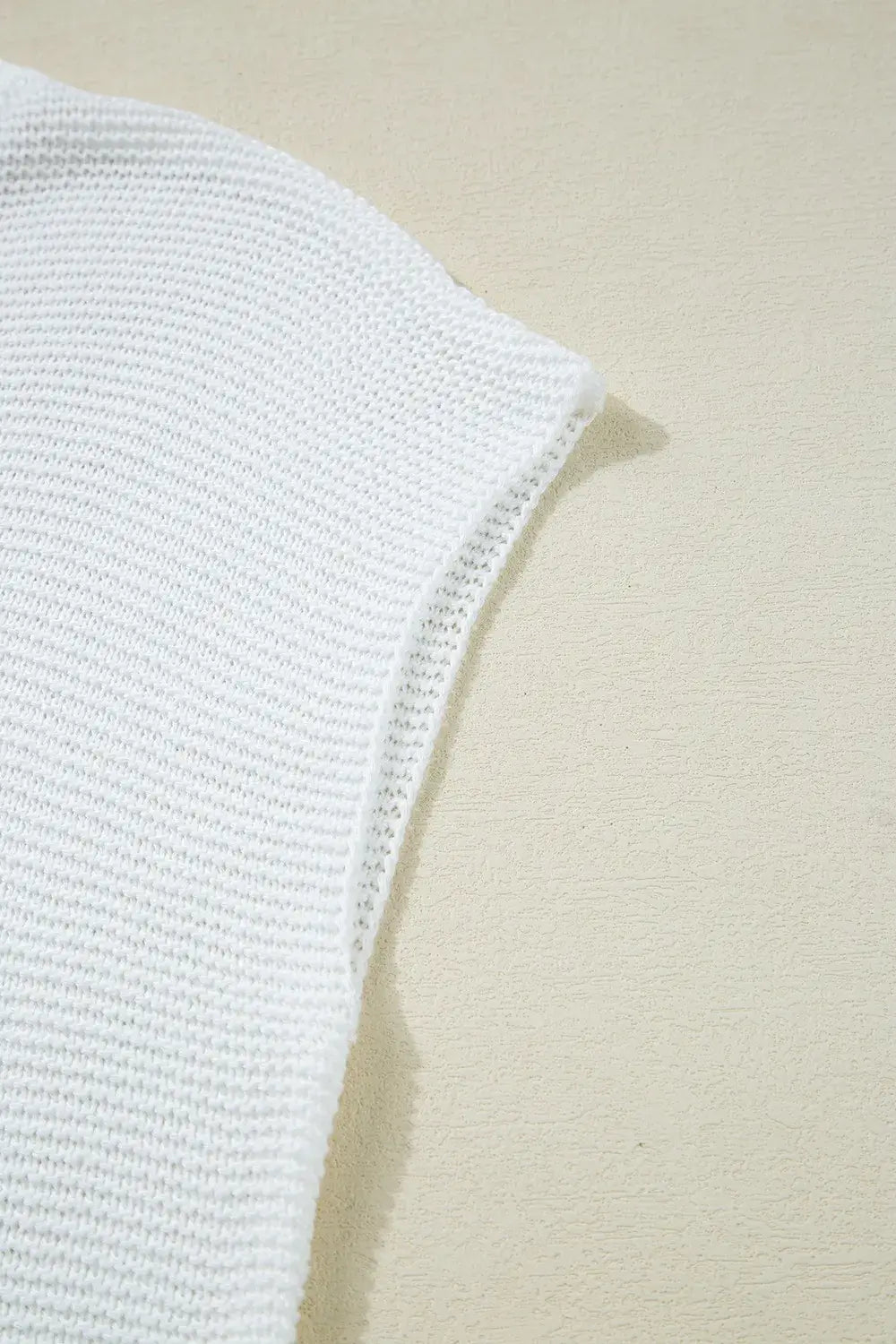 Side Slit Round Neck Knit Top - Trendsi - Flyclothing LLC