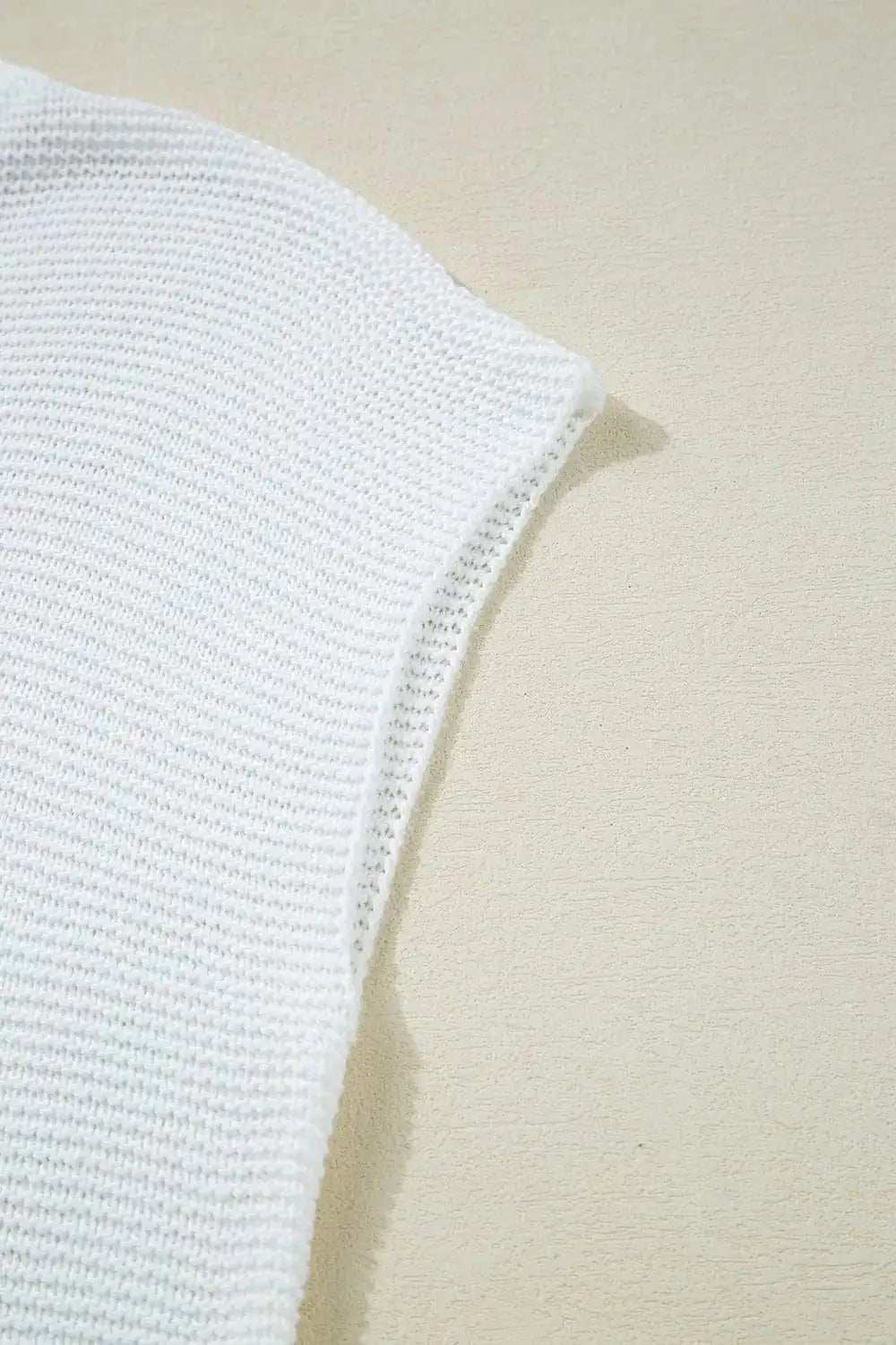 Side Slit Round Neck Knit Top - Trendsi - Flyclothing LLC