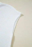 Side Slit Round Neck Knit Top - Trendsi - Flyclothing LLC