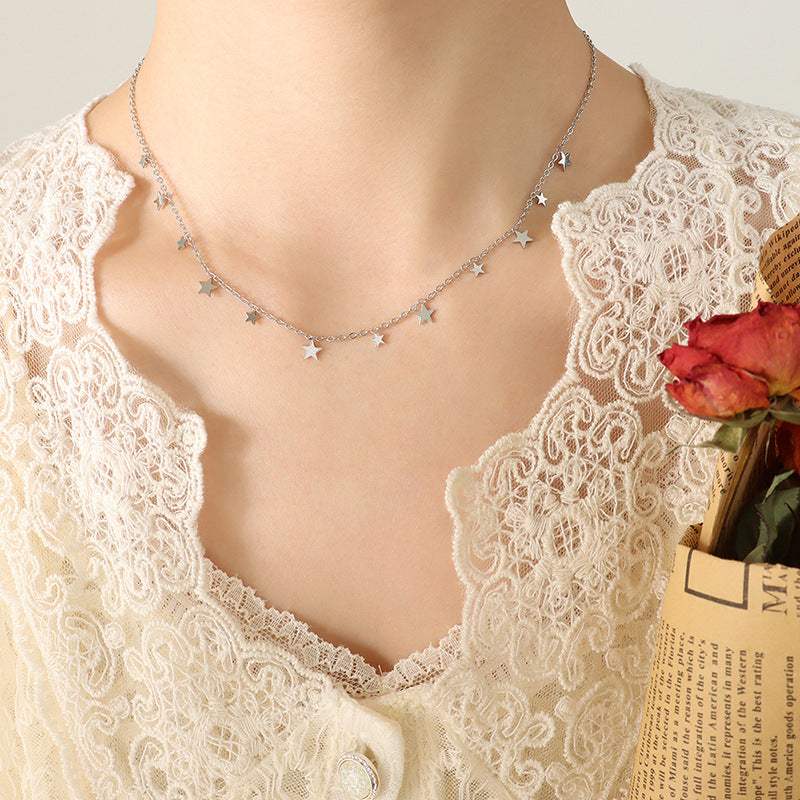 Titanium Steel Charm Necklace - Trendsi - Flyclothing LLC
