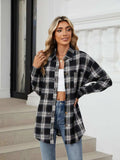 Plaid Button Up Long Sleeve Shirt - Trendsi - Flyclothing LLC