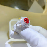 2 Carat Moissanite 925 Sterling Silver Ring - Trendsi