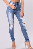 Full Size Distressed Skinny Jeans Plus Size - Trendsi