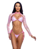 Roma Costume 6656 Holographic Fishnet Shrug
