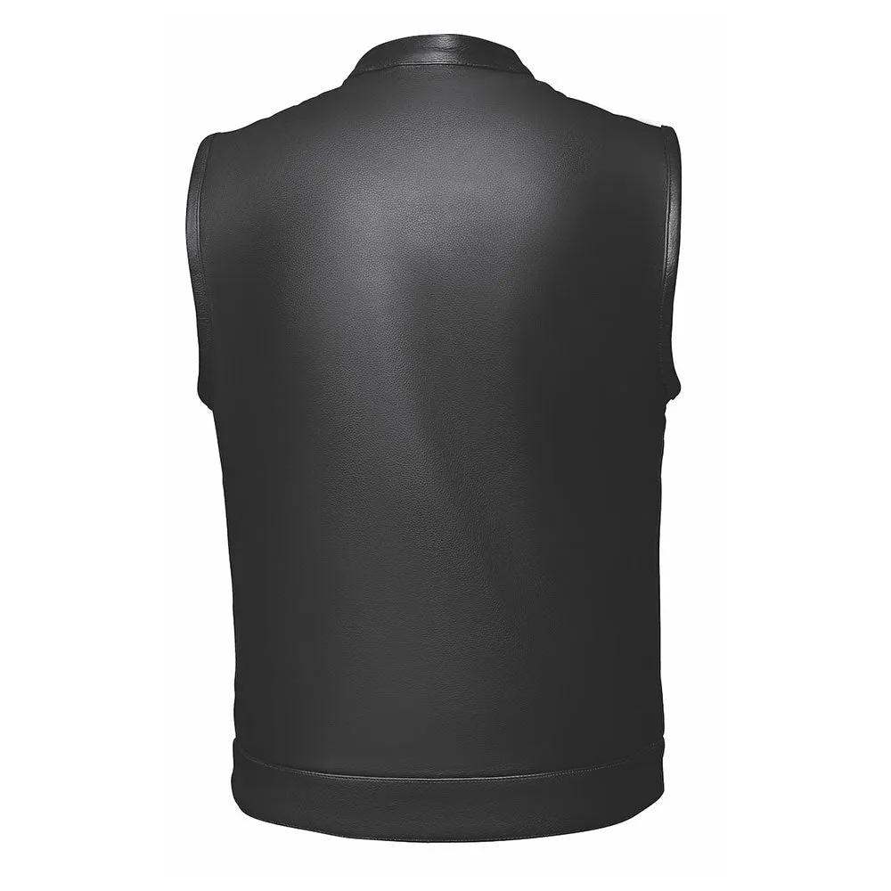 Commando - Men's SOA Style Club Leather Motorcycle Vest - Unik Just for Bikers - Flyclothing LLC