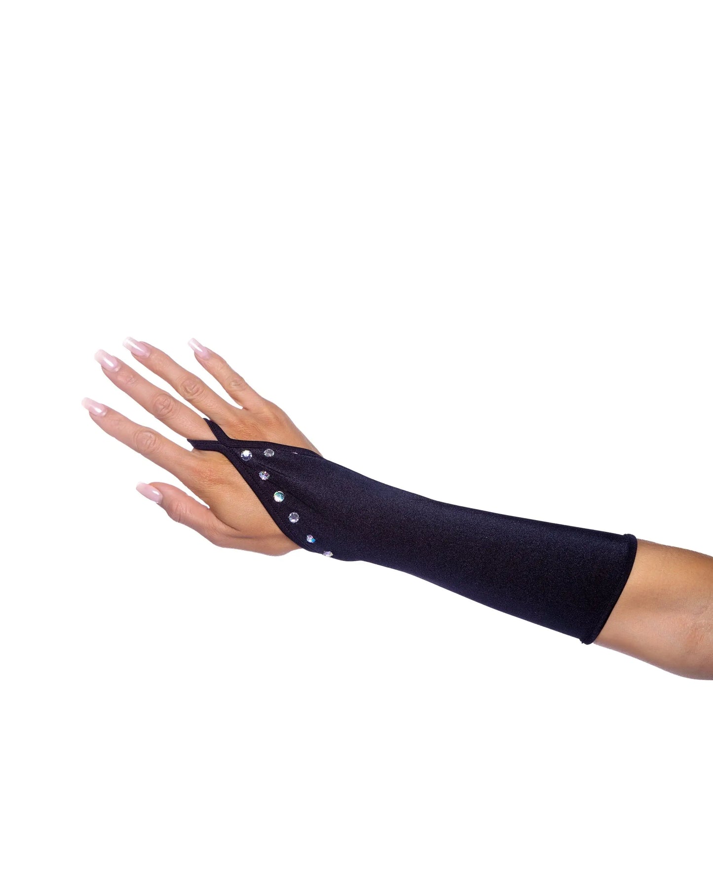 6679 - Bedazzled Gloves with Rhinestones - J. Valentine - Flyclothing LLC
