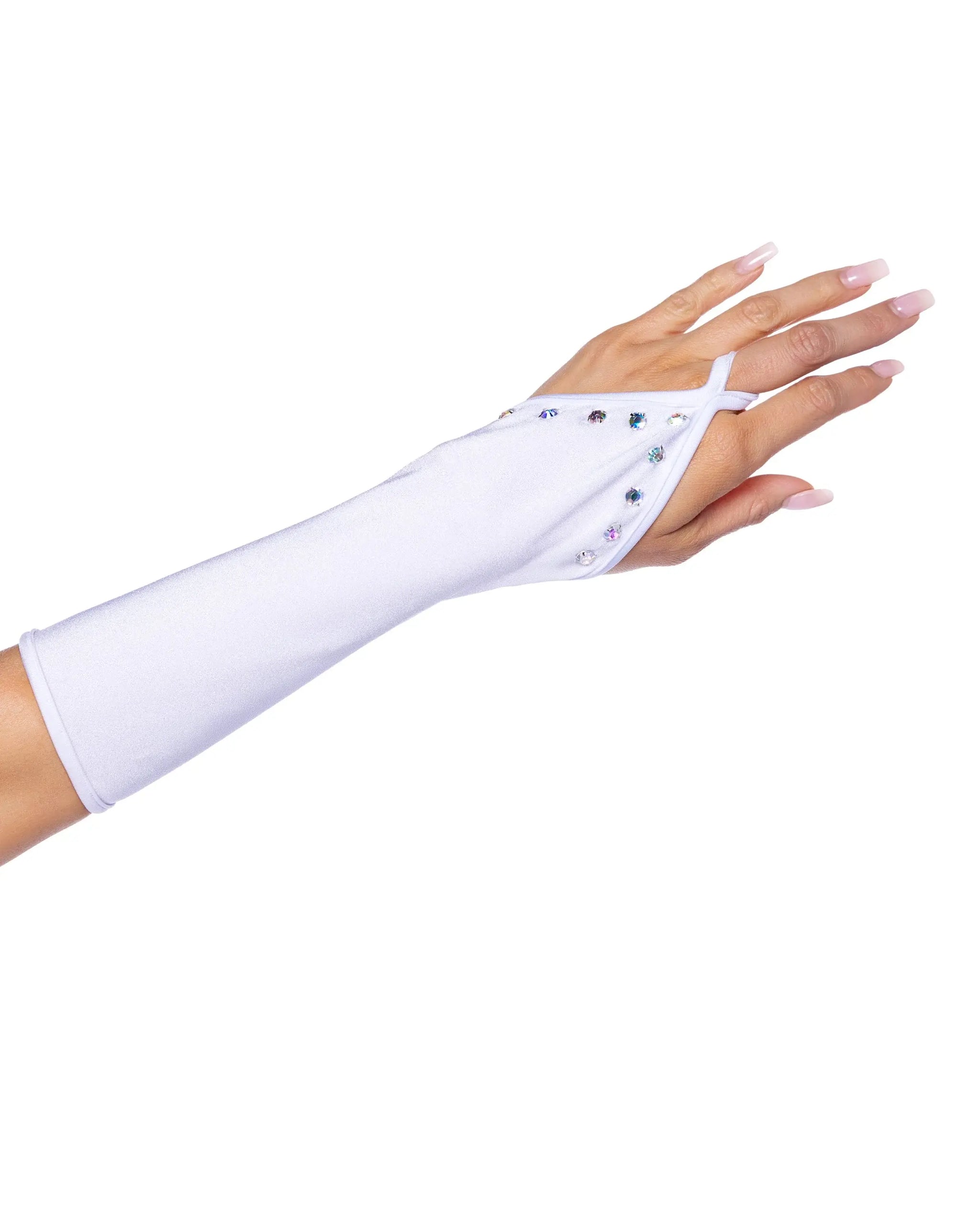 Roma Costume 6679 Bedazzled Gloves with Rhinestones - Roma Costume - Flyclothing LLC