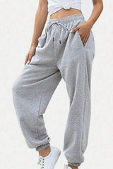 Elastic Waist Joggers with Pockets - Trendsi - Flyclothing LLC