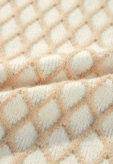 Diamond Pattern Mock Neck Long Sleeve Sweater - Trendsi - Flyclothing LLC