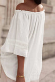 Lace Detail Off-Shoulder Blouse - Trendsi - Flyclothing LLC