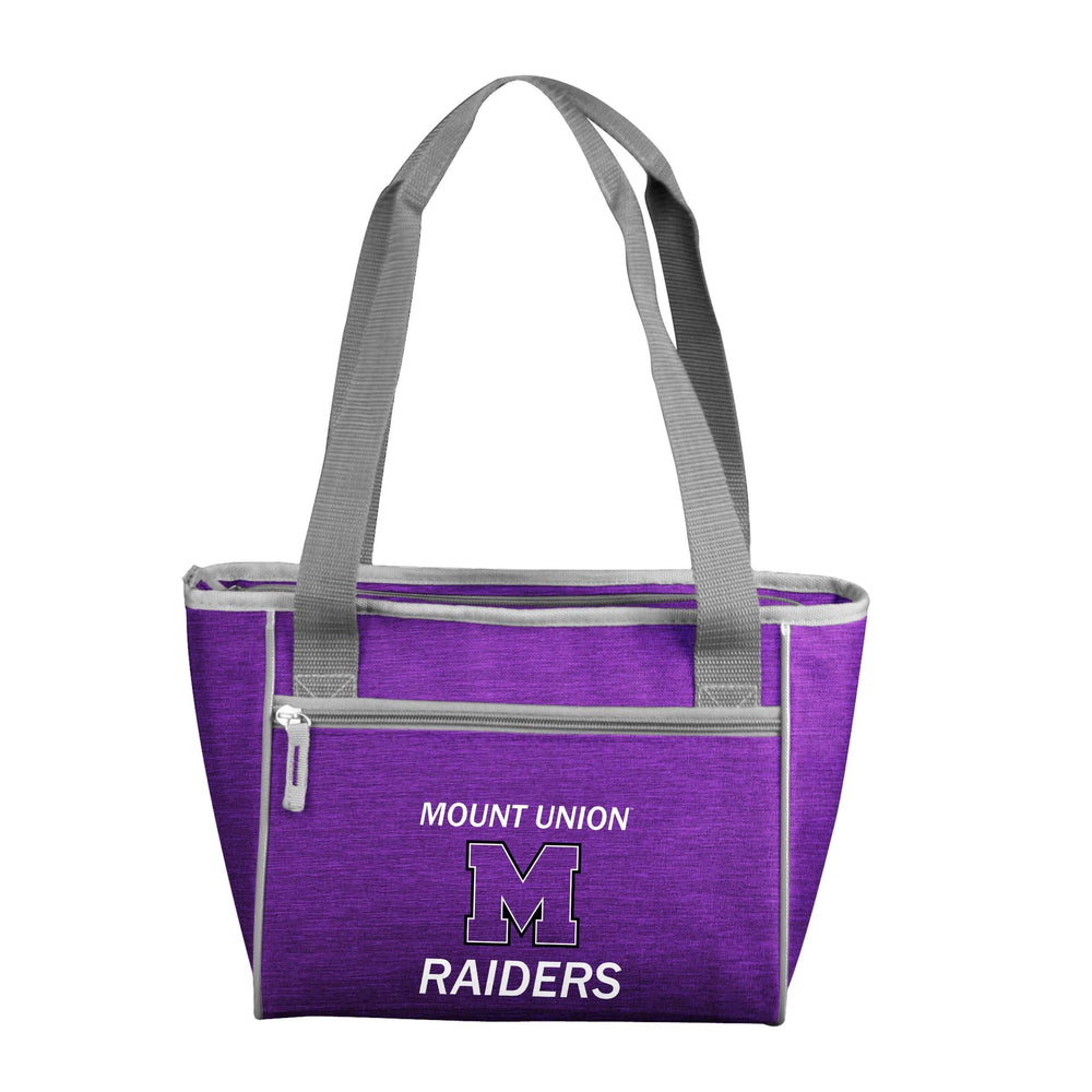 Mount Union U Purple 16 Can Cooler Tote f/ Primary Logo - Logo Brands - Flyclothing LLC