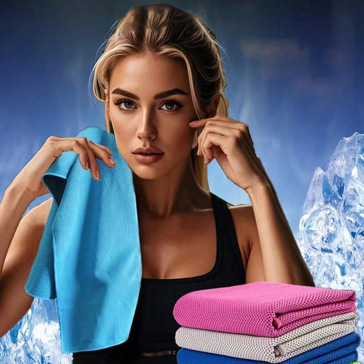 Sports Towel Physical Cooling Microfiber Instant Cool Ice Face Towels For Gym Swimming Yoga Running Cycling Quick Drying Towel - My Store - Flyclothing LLC