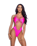 Roma Costume 6683 Bedazzled Strappy Romper with Rhinestone Detail