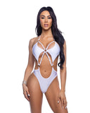 Roma Costume 6683 Bedazzled Strappy Romper with Rhinestone Detail - Roma Costume