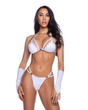 Roma Costume 6684 2PC Bedazzled Strappy Breakaway Bikini Set with Rhinestone Detail