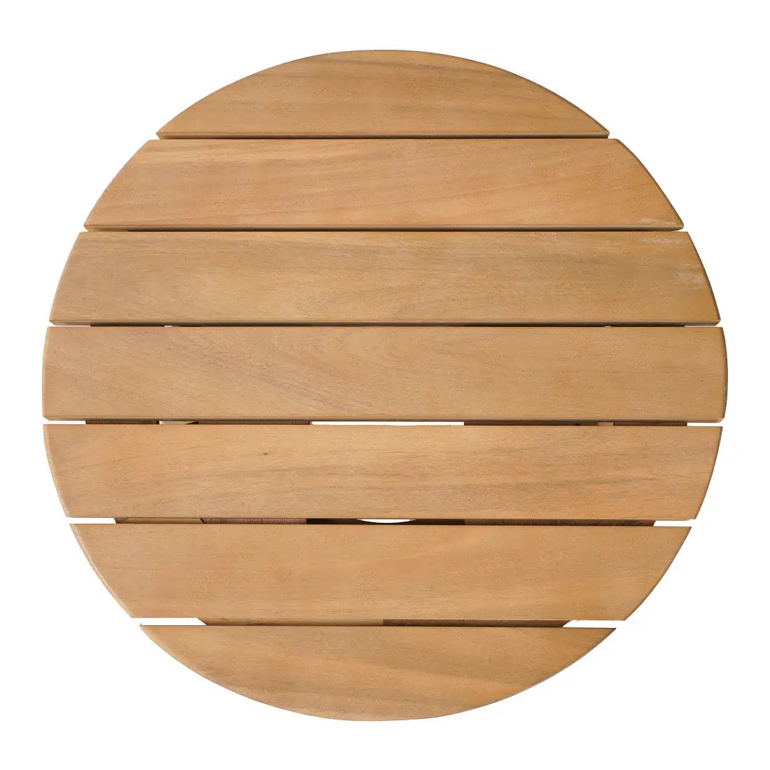 16" Natural Solid Wood Round Outdoor Side Table - Homeroots - Flyclothing LLC
