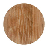 14" Natural and Gray Solid Wood and Faux Concrete Round Outdoor Side Table - Homeroots - Flyclothing LLC