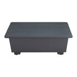 32" Gray Aluminum Square Outdoor Coffee Table - Homeroots - Flyclothing LLC