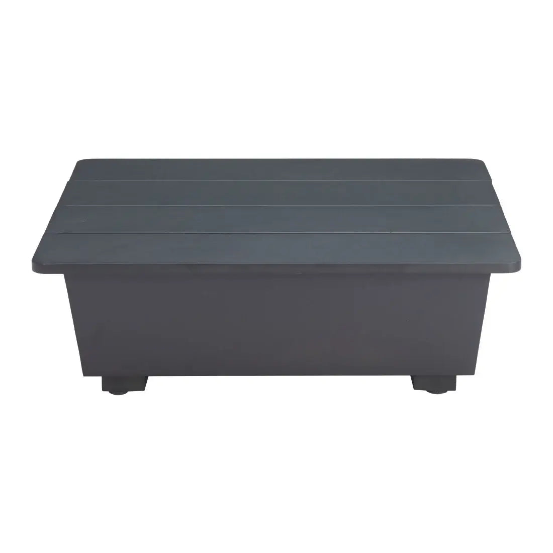 32" Gray Aluminum Square Outdoor Coffee Table - Homeroots - Flyclothing LLC