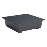32" Gray Aluminum Square Outdoor Coffee Table - Homeroots - Flyclothing LLC