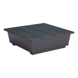 32" Gray Aluminum Square Outdoor Coffee Table - Homeroots - Flyclothing LLC