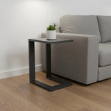 18" Black Aluminum Outdoor Side Table - Homeroots - Flyclothing LLC