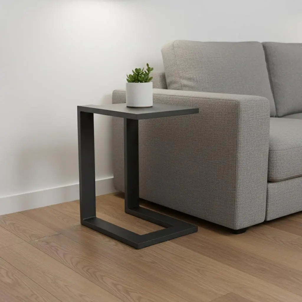 18" Black Aluminum Outdoor Side Table - Homeroots - Flyclothing LLC
