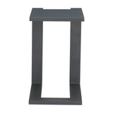 18" Black Aluminum Outdoor Side Table - Homeroots - Flyclothing LLC