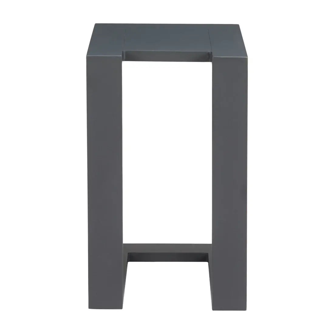 18" Black Aluminum Outdoor Side Table - Homeroots - Flyclothing LLC