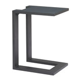 18" Black Aluminum Outdoor Side Table - Homeroots - Flyclothing LLC