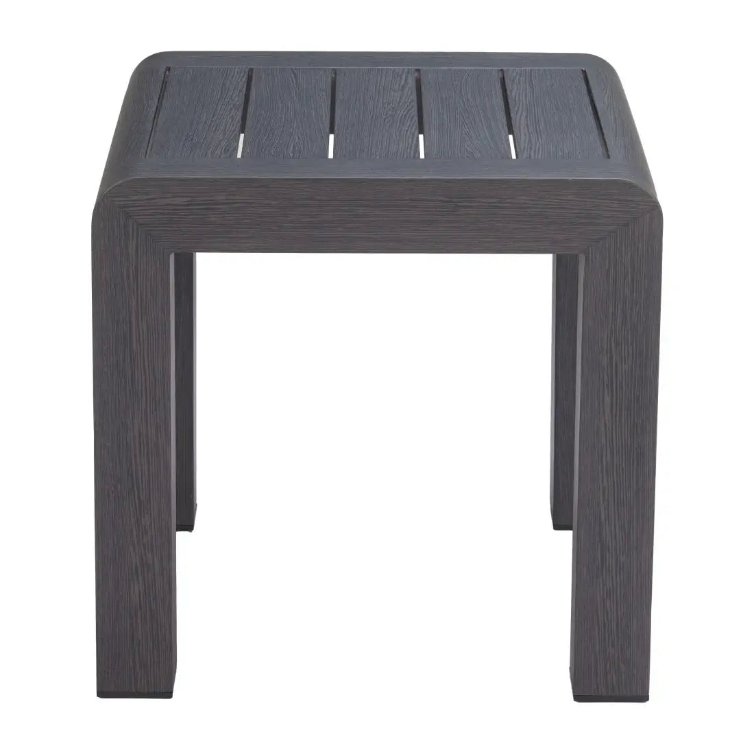 23" Black Aluminum Square Outdoor Side Table - Homeroots - Flyclothing LLC