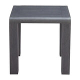 23" Black Aluminum Square Outdoor Side Table - Homeroots - Flyclothing LLC