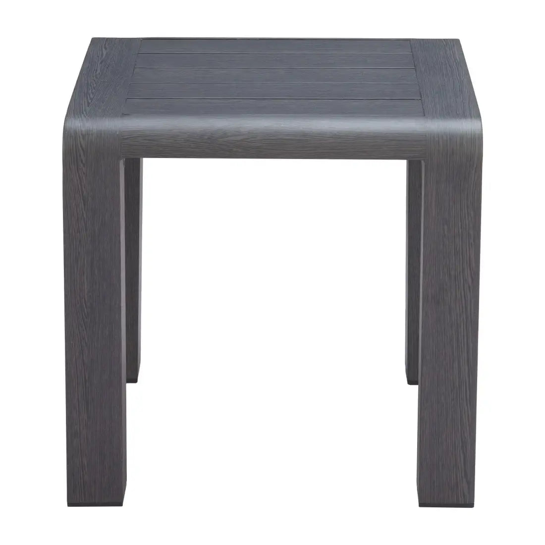 23" Black Aluminum Square Outdoor Side Table - Homeroots - Flyclothing LLC