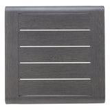 23" Black Aluminum Square Outdoor Side Table - Homeroots - Flyclothing LLC